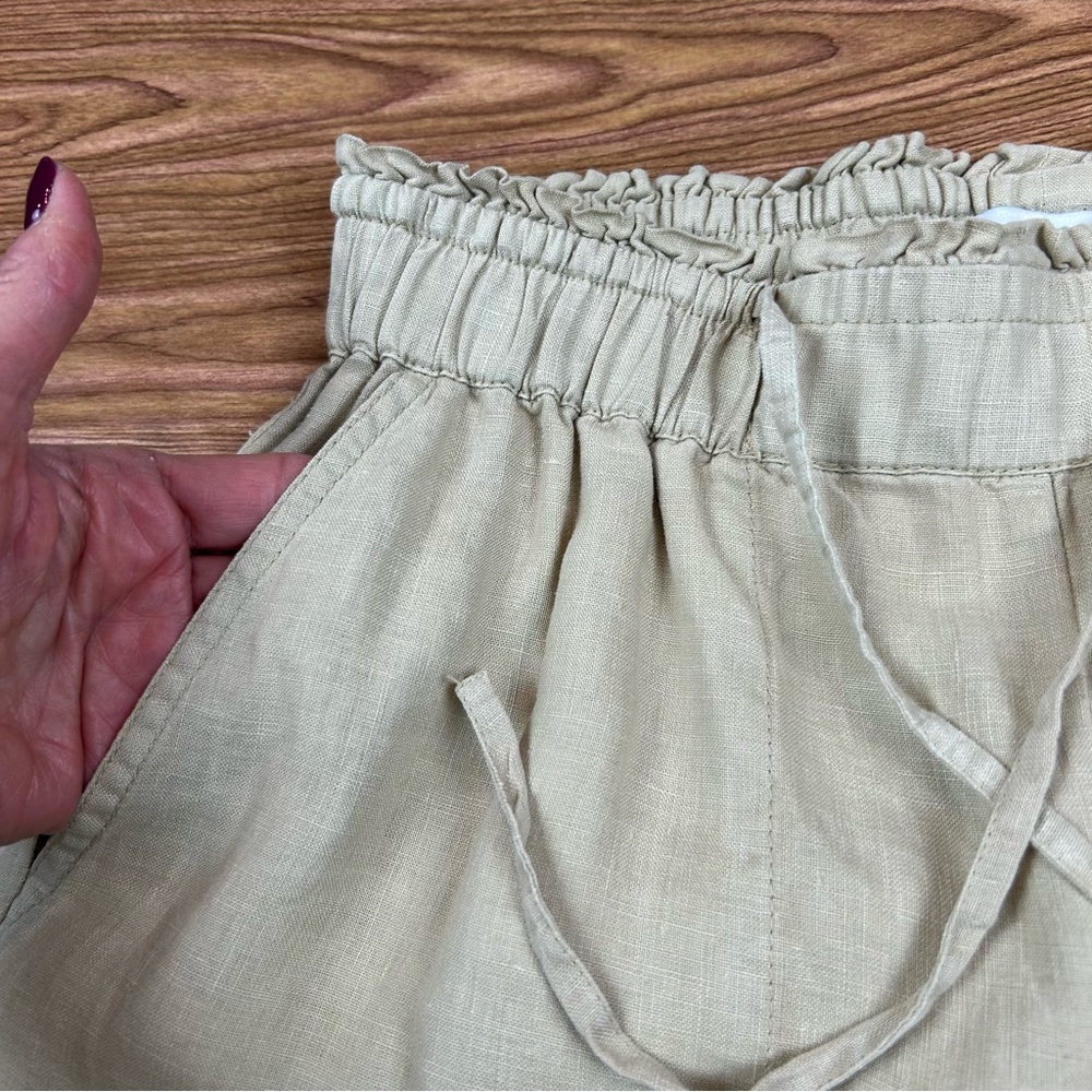 Michael Stars Jules High-Rise Wide Leg Linen Pants - Small - Picture 6 of 10